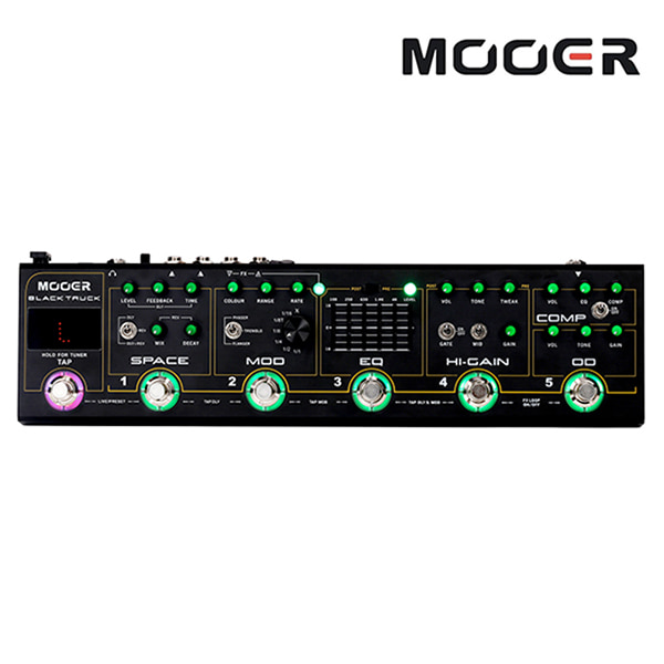Mooer Audio Black Truck 하이브리드 멀티이펙터 (어댑터 미포함)
