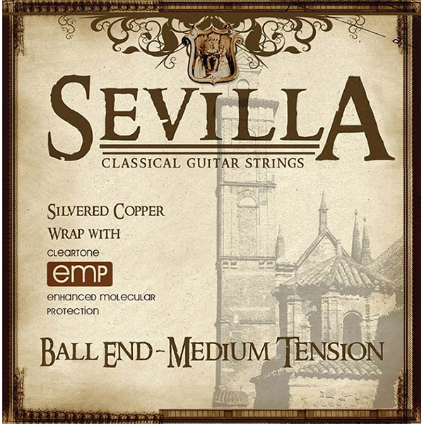 Everly Sevilla Classic Guitar Strings / Ball End-Medium Tension (8442)